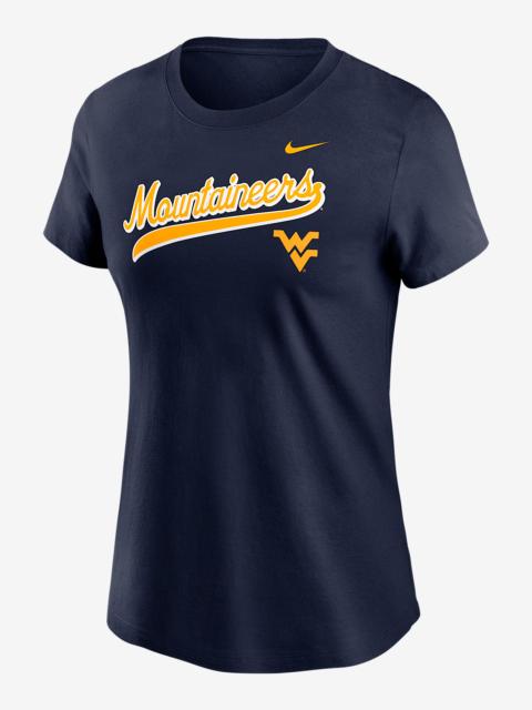 Nike West Virginia Athletic Prep Arch Local Script Women's Nike College T-Shirt