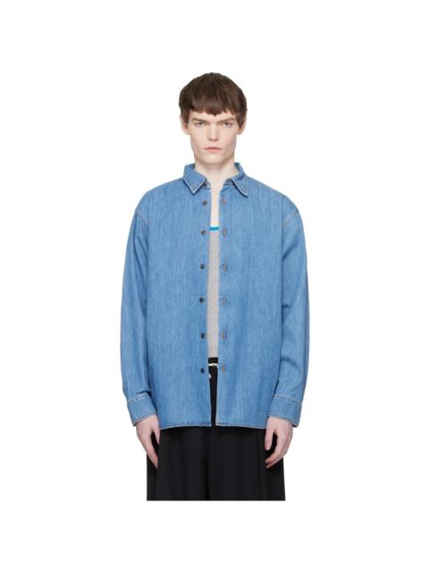 Dries Van Noten Blue Denim Shirt