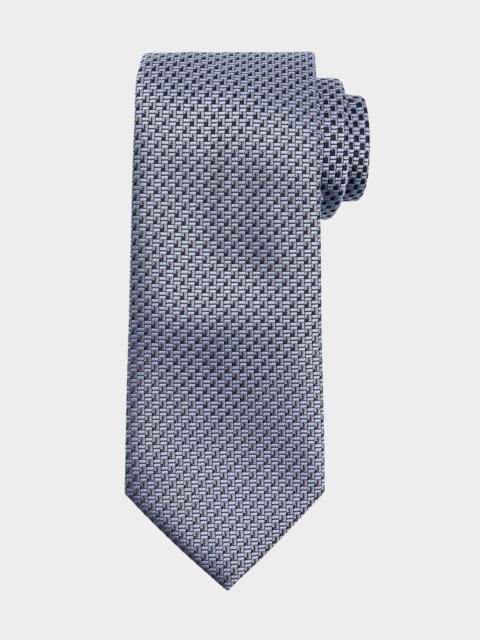 Brioni Men's Staggered Box Silk Tie