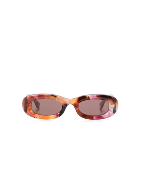 GUCCI oval-frame sunglasses