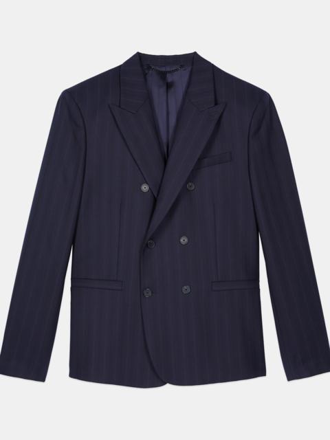 The Kooples BLUE STRIPED SUIT JACKET