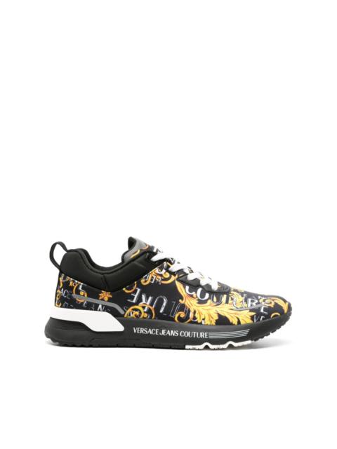Barocco-print panelled sneakers