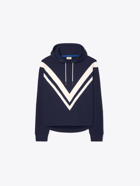 TORY BURCH French Terry Chevron Hoodie