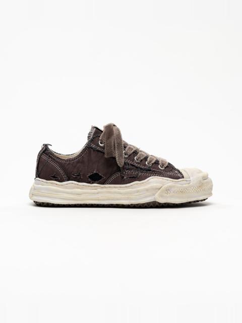 Maison MIHARAYASUHIRO "HANK" OG Sole Ripped Overdye Canvas Low-top Sneakers