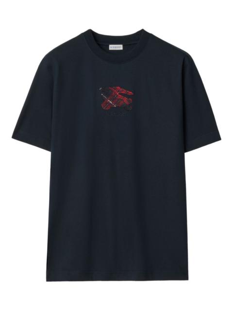 Burberry embroidered cotton T-shirt