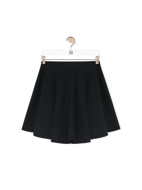 Skirt in silk and wool