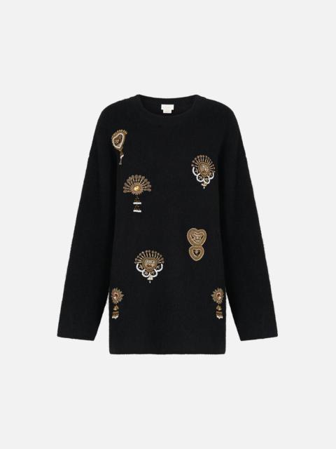 CAMILLA BOXY CREW NECK JUMPER TAURUS RISING