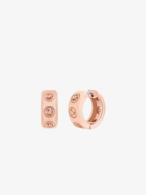 MICHAEL KORS Logo Huggie Earrings