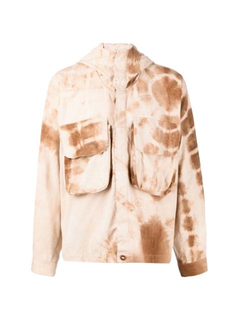 Forager tie-dye hooded jacket