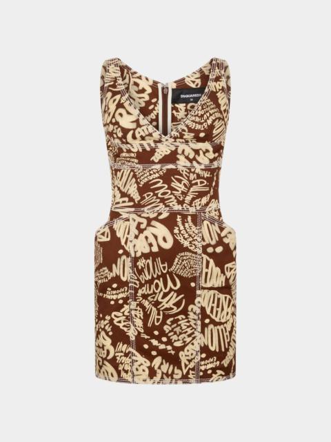 DSQUARED2 REBEL HIBISCUS DRESS