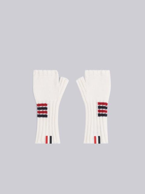 Thom Browne Merino 4-Bar Chunky Fingerless Gloves