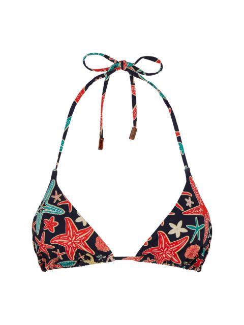 Vilebrequin Women Triangle Bikini Top Holistarfish