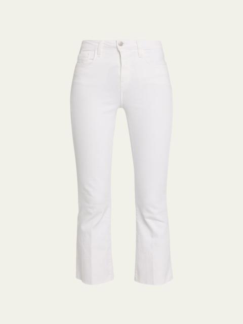 L'AGENCE Kendra High-Rise Crop Flare Jeans