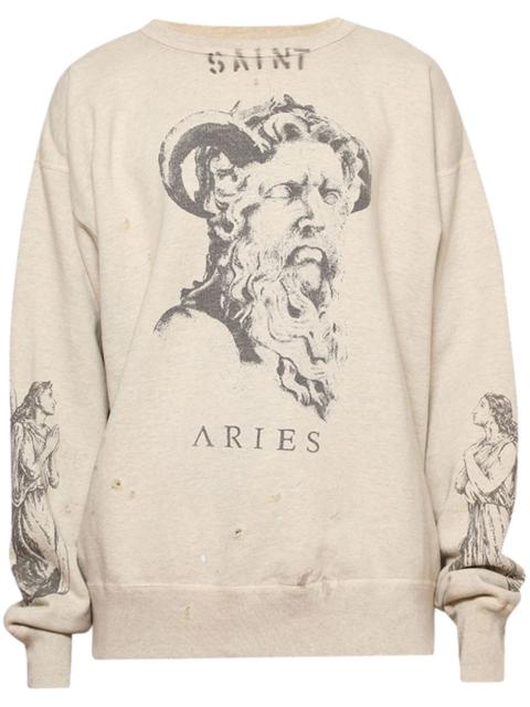 SAINT M×××××× Aries cotton sweatshirt