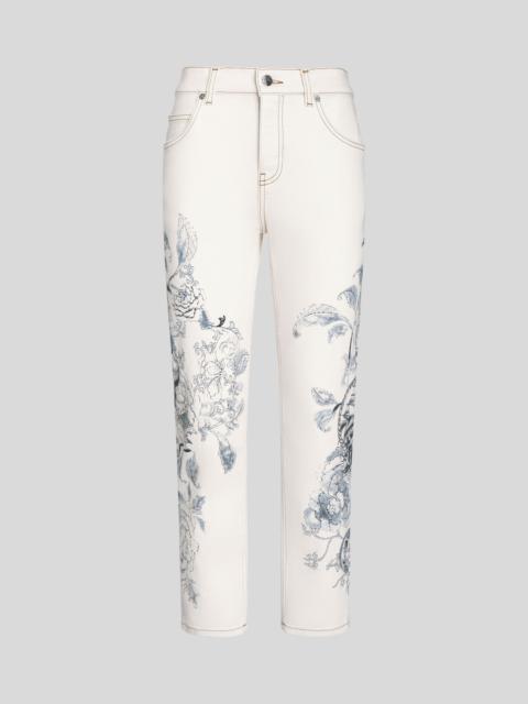 Etro JEANS WITH PLACED PRINT