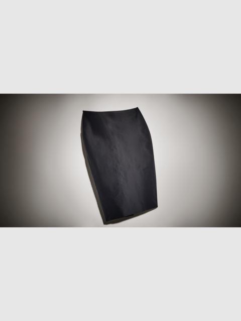 GUCCI Fine silk faille midi skirt
