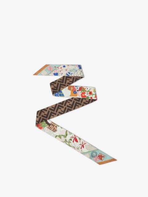FENDI Wrappy Green silk bandeau
