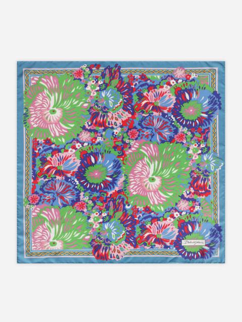Dolce & Gabbana 60s-print twill scarf (90 x 90)