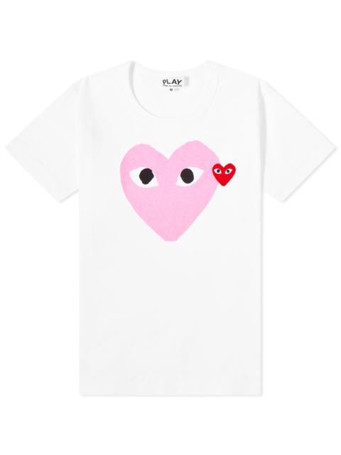Comme des Garçons PLAY Comme des Garcons Play Women's Double Heart Logo T-Shirt