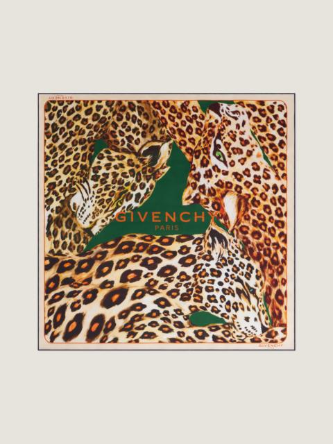 Givenchy SQUARE IN SILK WITH LEOPARDS PRINT