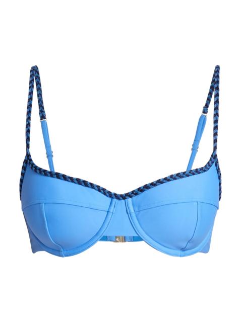 RAMY BROOK Women's Mona Braided Bikini Top - Blue