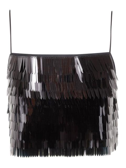 sequin-embellished top