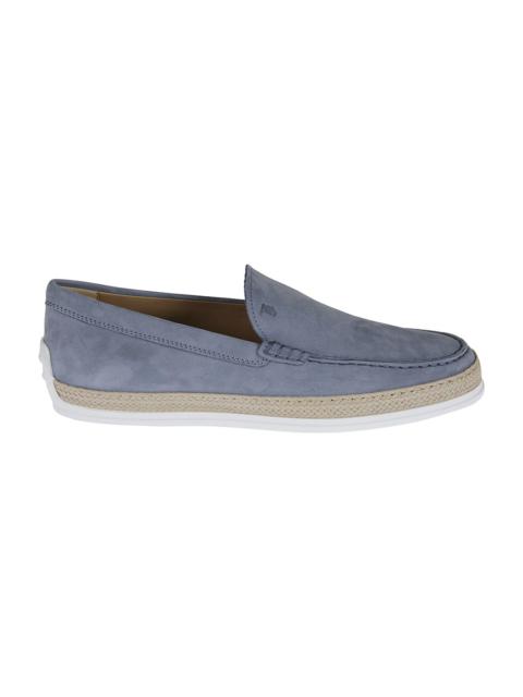 Tod's 로고 스탬프 Raffia Sole Loafers