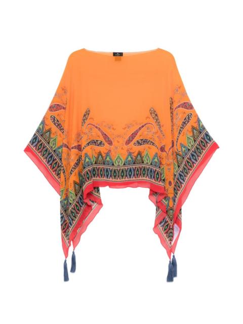 Etro paisley tassel top