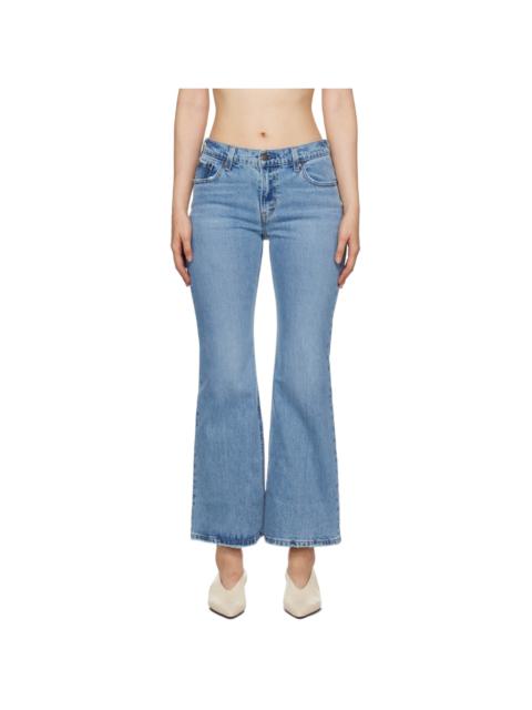 Levi's Blue Middy Ankle Flare Jeans