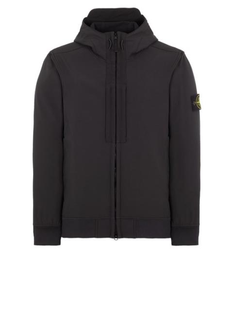 Stone Island Q0122 SOFT SHELL-R_e.dye® TECHNOLOGY IN RECYCLED POLYESTER BLACK
