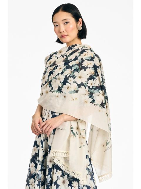 SACHIN & BABI FLORIE SCARF - MIDNIGHT MAGNOLIA