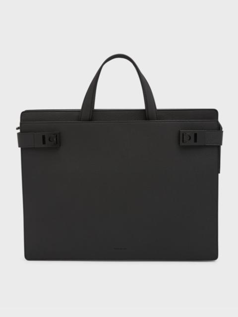 FERRAGAMO Men's Medium Leather Briefcase