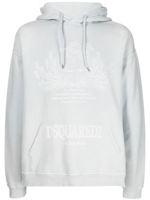 DSQUARED2 logo-print hoodie