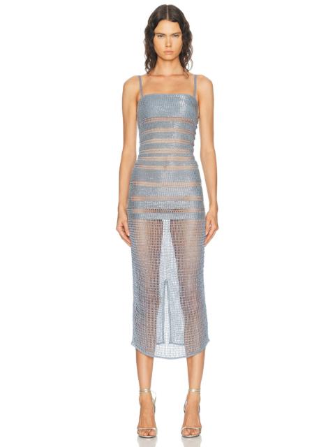 HAELO Gradiated Embellished Dress