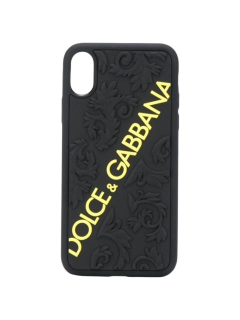 Dolce & Gabbana textured logo iPhone X case