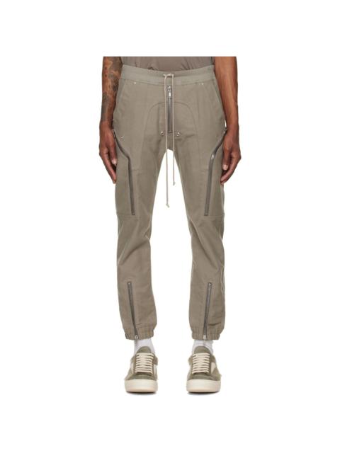 Rick Owens Gray Tower Heizer Cargo Pants