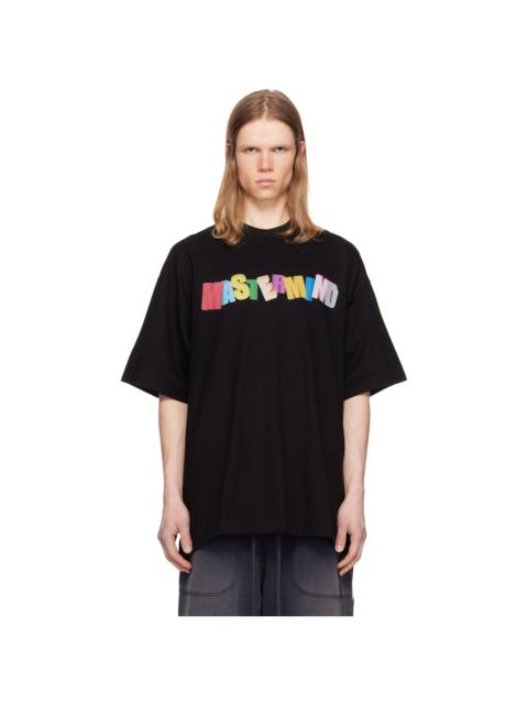 MASTERMIND WORLD Black Oversized Multicolor Logo T-shirt