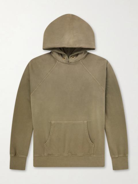 LES TIEN French Terry-Cotton Raglan Hoodie