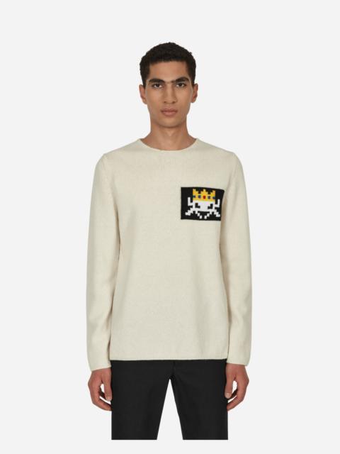 Comme des Garçons SHIRT Invader Knit Sweater Beige