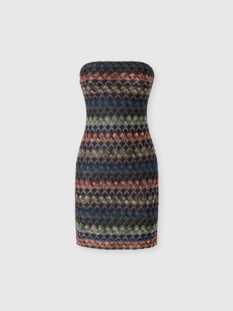 Missoni Bustier mini dress with lace motif