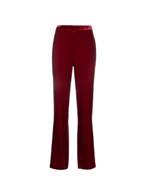 Moschino velvet high-waisted trousers