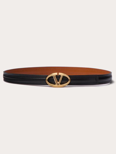 THE BOLD EDITION VLOGO SHINY CALFSKIN BELT 20 MM