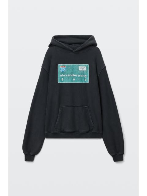 Alexander Wang street sign graphic hoodie