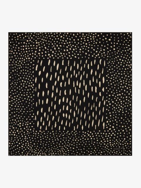 Givenchy Large square scarf in silk twill with graphic print