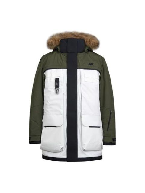 New Balance New Balance Winter Down Snow Parka Jacket 'White Green Black' NP94N011-KH