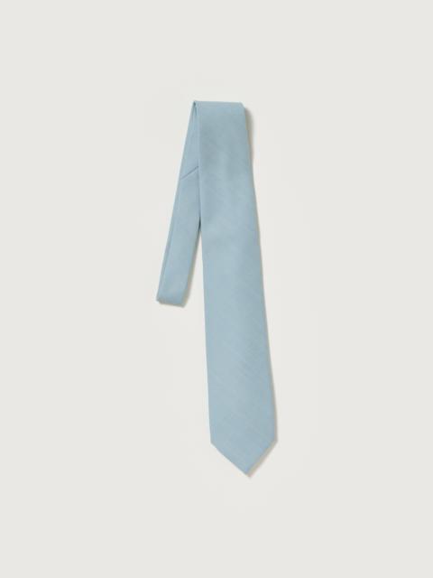 AURALEE WOOL HERRINGBONE TIE