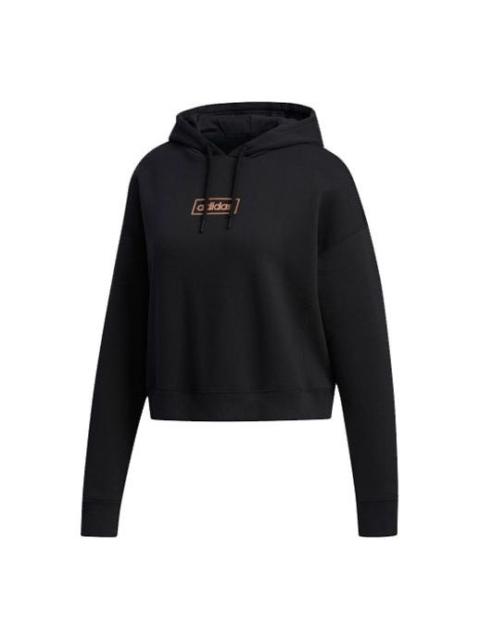 (WMNS) adidas neo C+ Fleece Hdy Sports Pullover Black FP7422