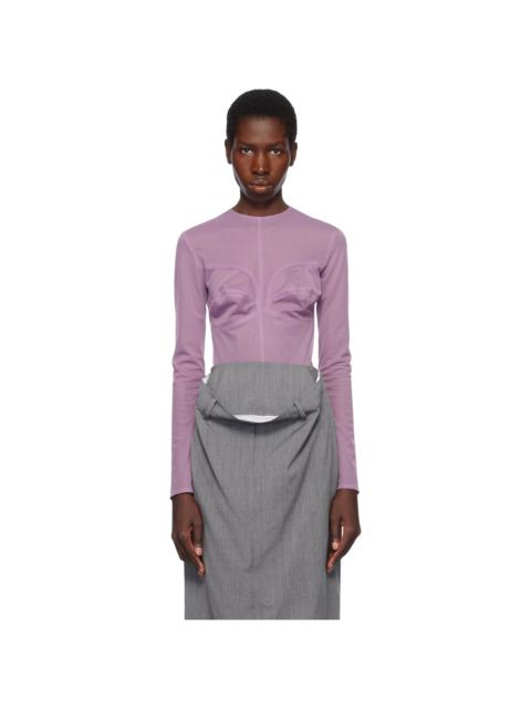 Purple Dummy Shaped Mesh Top