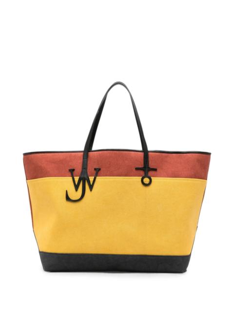 JW Anderson Jw Anderson Logo-pendant Colour-block Tote Bag
