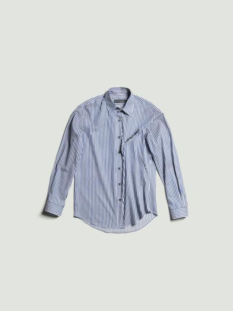 Pinched Logo Stripe Shirt